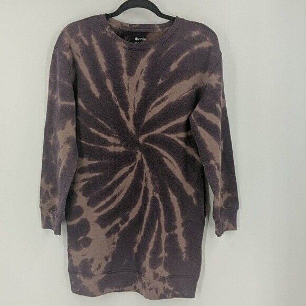 NWOT Girls ZELLA Tie Dye Sweatshirt Tunic Dress